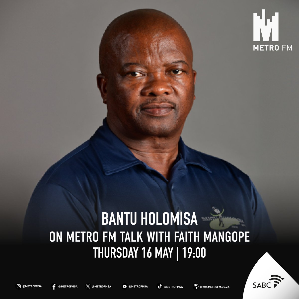 UDM Leader, Bantu Holomisa joins @FaithMangope In-Studio to unpack his plans to fix the Eastern Cape as he vies for the premier seats on May 29.#METROFMTalk