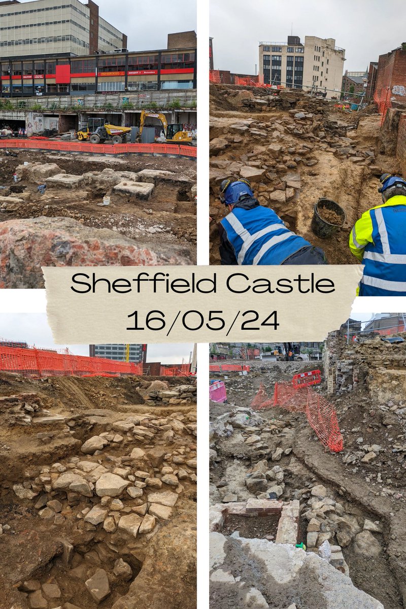 Thank you @wessexarch for an amazing volunteer dig session! So much history, that I didn't know, which I walked past everyday. Brilliant!! 🏰🙏 #SheffieldCastle  @SheffieldCastle