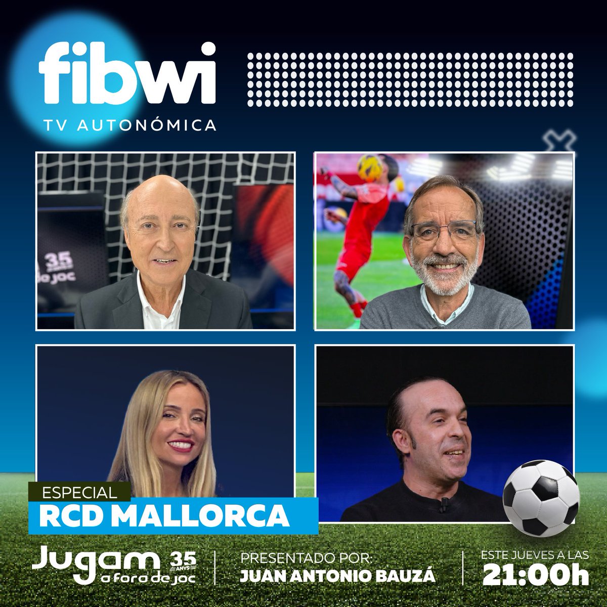 Hoy regresan los deportes con un análisis en #JugamaForadeJoc con motivo del partido de ayer del @RCD_Mallorca y el peligro de su permanencia. ⚽ A las 21h.