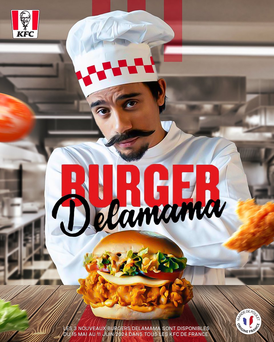 Lozignn's tweet photo. Idée d'affiche pour les burgers Delamama🍔 https://t.co/7j2DOfwmS2