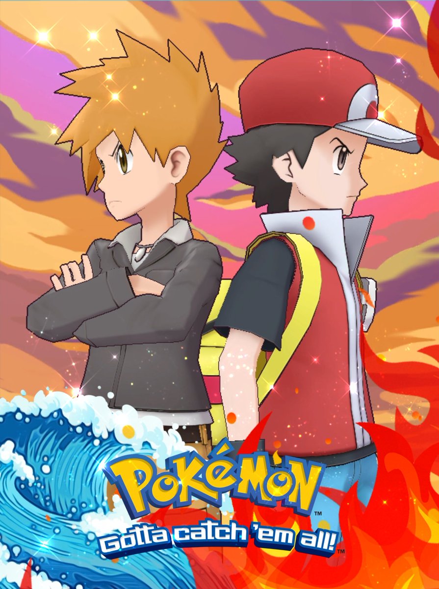BIOWEAPONONE's tweet photo. Made these in Pokemon masters and a photo editor for fun. As a film maker one of my dreams is to adapt Red and Blue's adventures in the Kanto region into a trilogy of movies, epic in scale with enough fan service and Pokemon action to please fans both old and new! #pokemon 😁 https://t.co/oyzlx5qev2