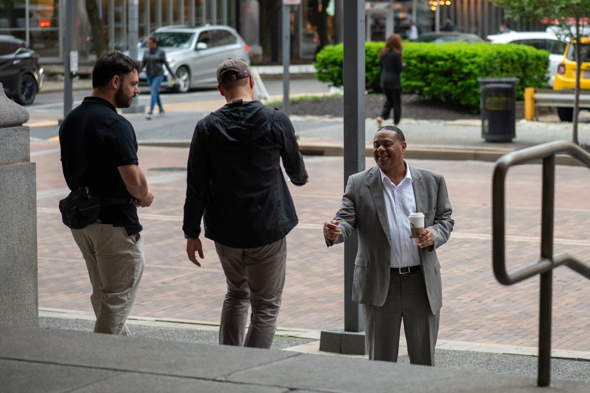 Pittsburgh's tweet image. It’s #BikeToWorkWeek, and @PghDOMI has been celebrating on the portico with some of the City’s bike commuters this week.

This week is a time to bring the community together to celebrate the benefits of biking as a sustainable and active commuting and/or recreational activity!