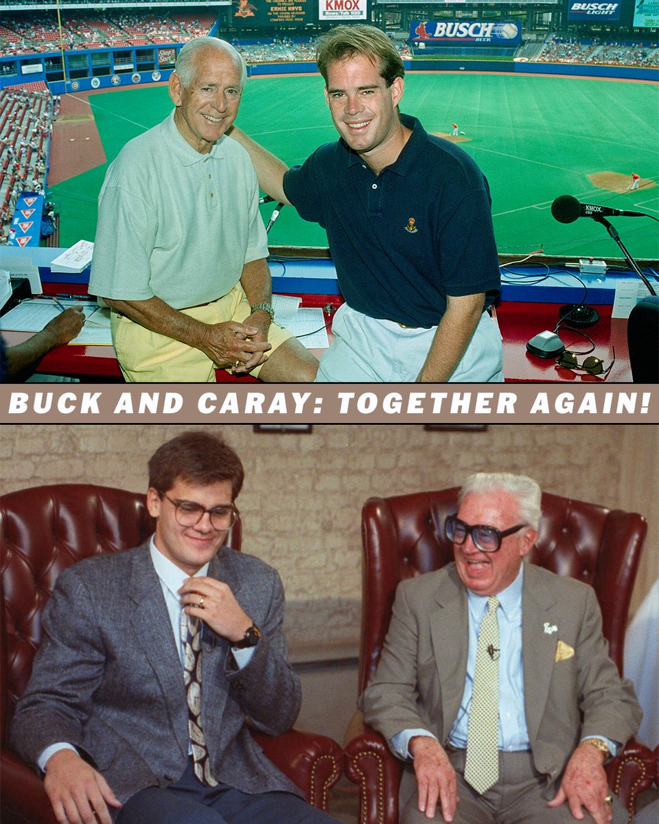 Just like the good old days!

Hall of Fame broadcasters Jack Buck and Harry Caray were partners in the St. Louis Cardinals radio booth in the 1960s.

Veteran announcers Joe Buck (Jack’s son) and Chip Caray (Harry’s grandson) will partner up on May 24th for a special broadcast of