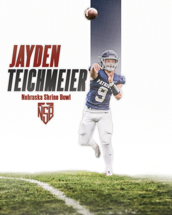 Adams Central Patriot Football (@acpatriotsfb) on Twitter photo Congratulations to Jayden Teichmeier! He has been added to the roster for the 2024 Nebraska Shrine Bowl. The game is June 1st at 4:00 PM on the campus of UNK! Good luck & represent AC well! <a href="/Jteichmeier31/">Jayden Teichmeier</a> <a href="/NEShrineBowl/">Nebraska Shrine Bowl</a> #weareAC Congratulations to Jayden Teichmeier! He has been added to the roster for the 2024 Nebraska Shrine Bowl. The game is June 1st at 4:00 PM on the campus of UNK! Good luck & represent AC well! <a href="/Jteichmeier31/">Jayden Teichmeier</a> <a href="/NEShrineBowl/">Nebraska Shrine Bowl</a> #weareAC