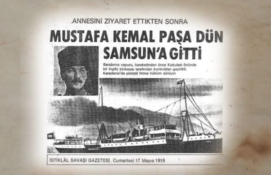16 Mai 1919 - Mustafa Kemal Pacha part d'Istanbul pour Samsun afin de déclencher la guerre d'indépendance.