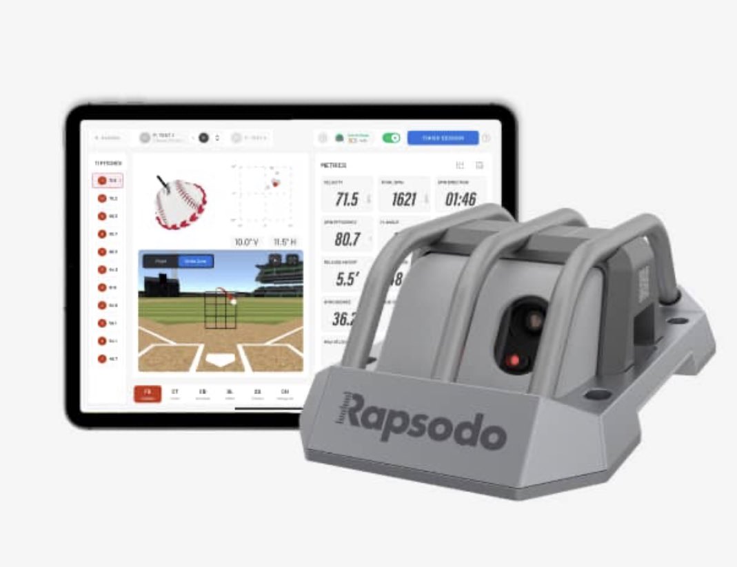 Excited to be adding the new @rapsodo Pro 2.0 unit for our hitters and pitchers! Thank you to our booster club for purchasing this technology for our players’ development.