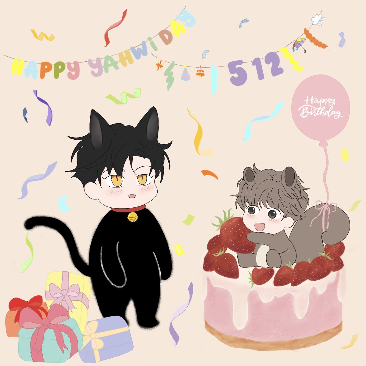 今年yahwi的生日有jooin陪伴🐈‍⬛🐿️
#고야휘_함께_행복하자
#0517_야휘_생일축하해
#HappyYahwiDay
 #HappyBirthdayYahwi
#YoursToClaim
#주인의사정
#YTC