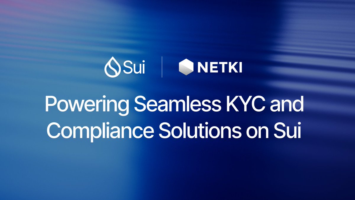 Digital identity verification leader @NetkiCorp is coming to Sui – helping to make decentralized financial systems safer and more accessible globally. cryptoslate.com/press-releases…
