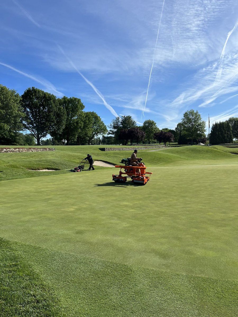 The team has been excellent prepping the course for Member/Member this weekend. Greens heights have been dropped helping build speed ahead of the tournament. Course conditions will continue to dry down as we get closer to Day 1.