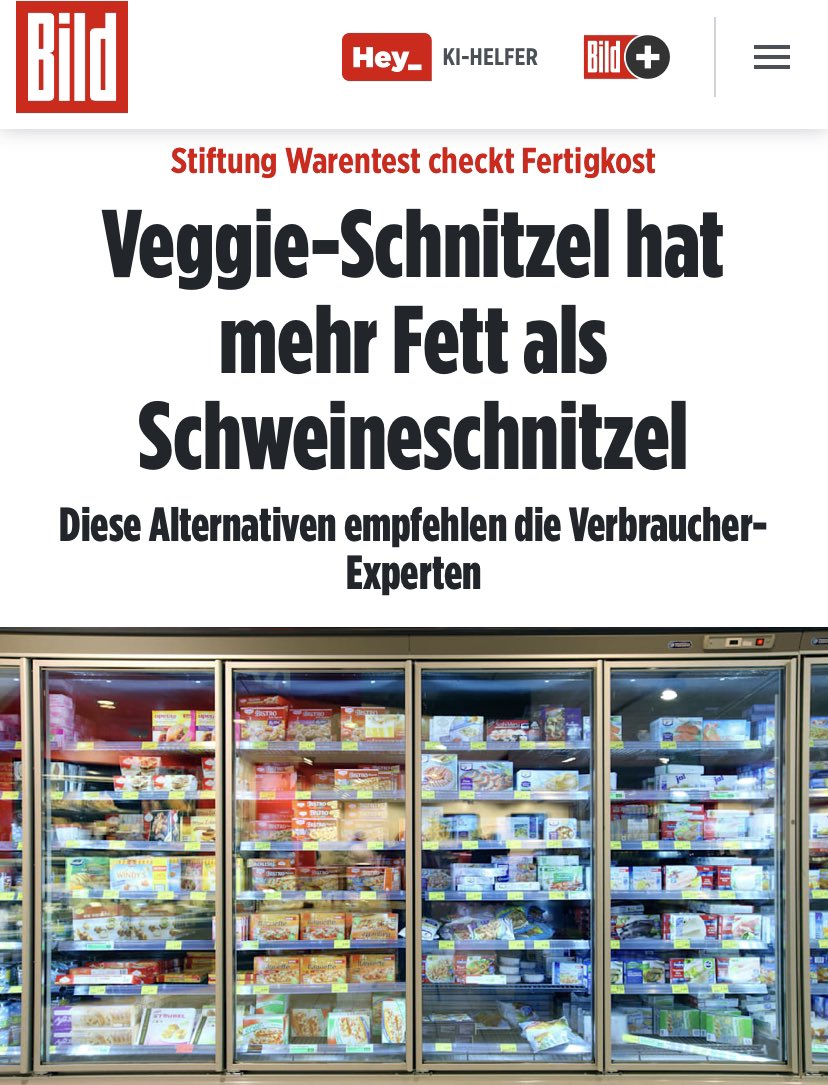 Wie war das nochmal? Veggie ist gesund und so.