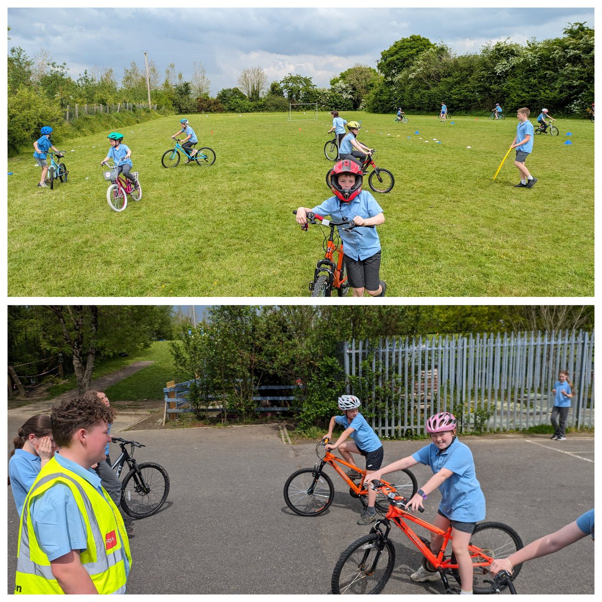 scoilmolaise's tweet photo. Well done to the boys and girls in 5th and 6th class who organised cycling workshops for the rest of the school as part of #BikeWeek24 https://t.co/tRD6dMlwv6