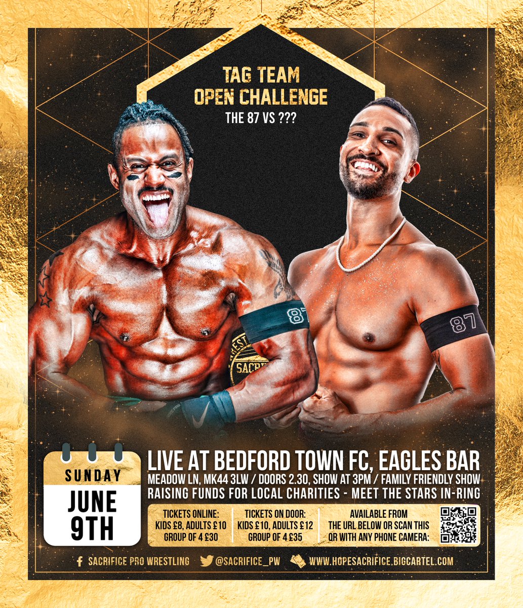 The most successful group in Sacrifice History has laid down the gauntlet. Who’ll accept The 87’s Tag Team Open Challenge? —- ℹ️ JUN 9 INFO - fb.me/e/1PKec75sg 🎟️ JUN 9 TICKETS - buff.ly/3OhZlX3