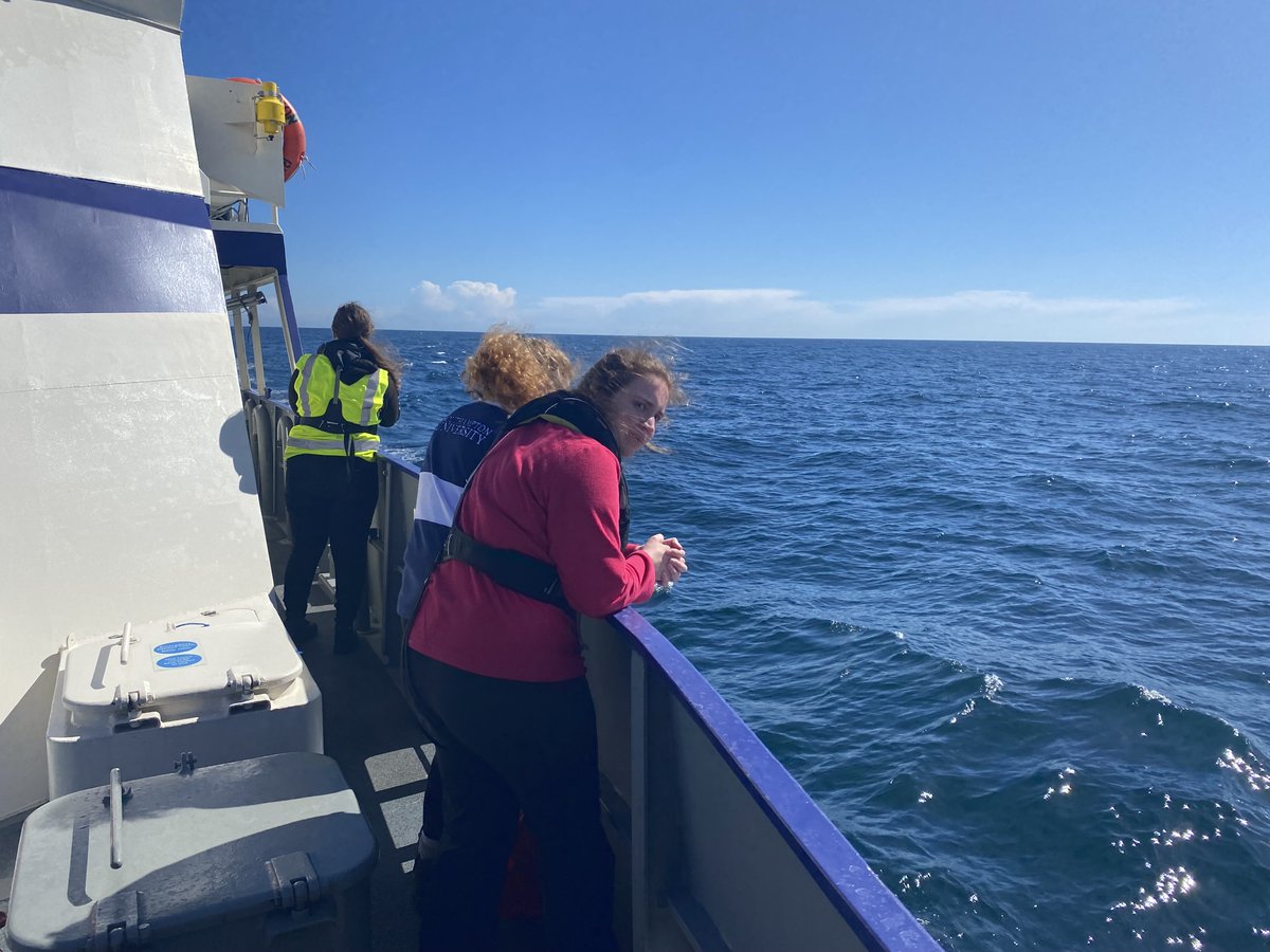 Back in the West Country, working out of Plymouth with students taking the <a href="/OceanEarthUoS/">OceanEarthUniSoton</a>  Advanced Oceanography Fieldwork module. The onboard labs were briefly empty this afternoon, with everyone out on deck enjoying the sunshine.
