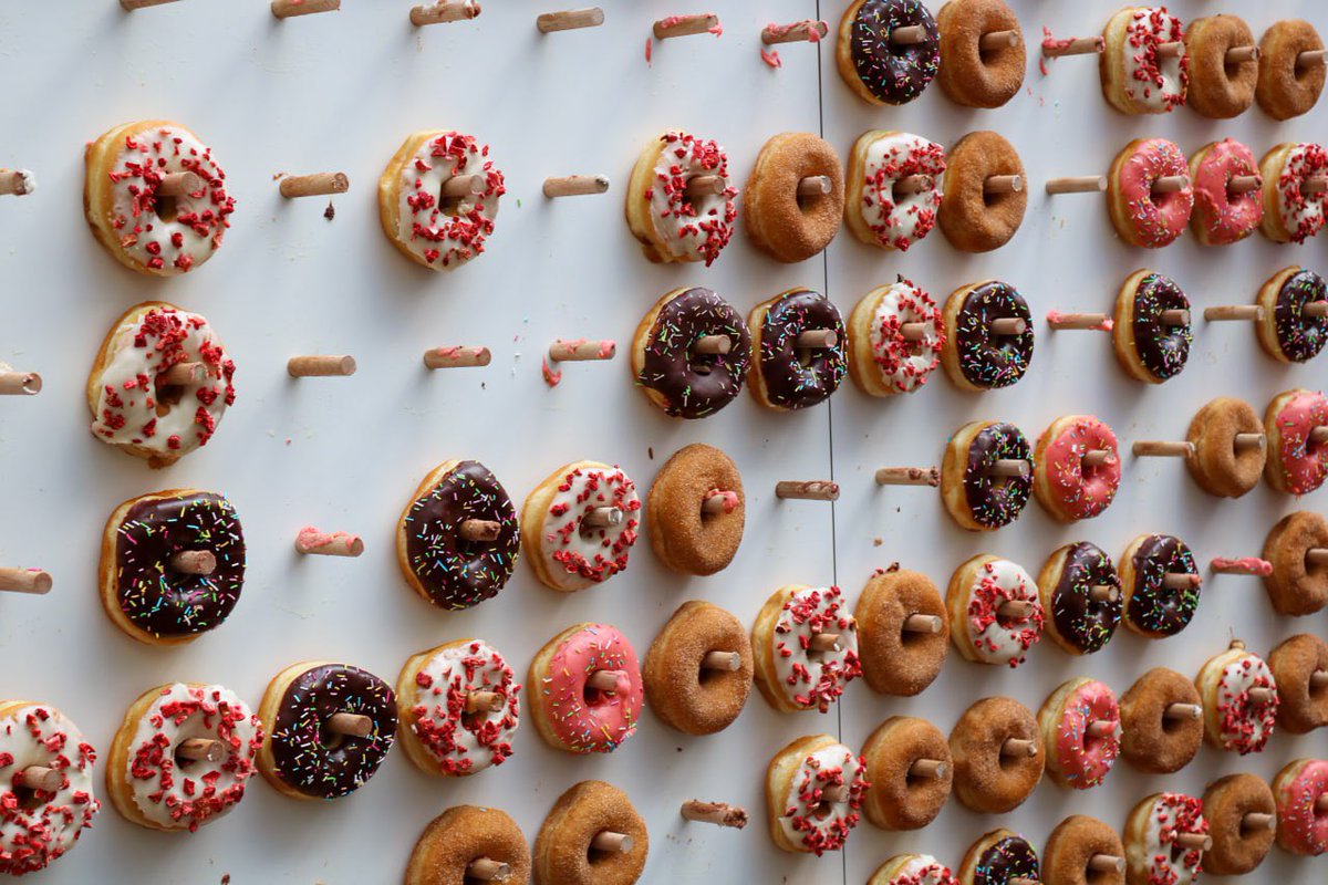 Back by popular demand is the donut wall by <a href="/missing_link_io/">Missing Link</a>! It’s exactly what it says on the tin - A wall of donuts for you to get your sugar hit during the weekend. 🍩