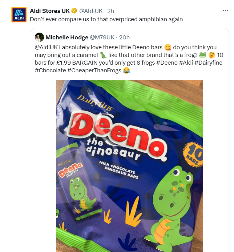 ActivePRuk's tweet image. Another week, another tweet from our favourite social media team (obviously not counting our own).
Step forward @AldiUK … #AldiWatch
