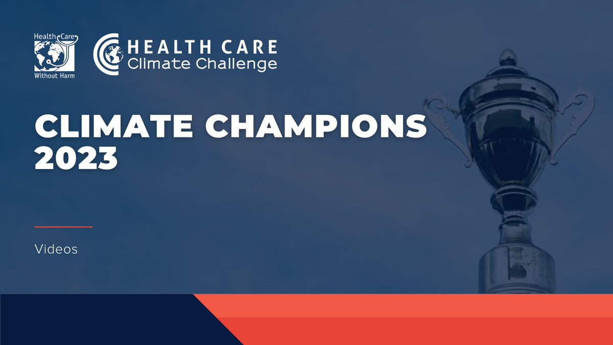 Discover firsthand the transformative climate solutions of our 2023 Climate Champions in healthcare! Watch their inspiring stories and strategies on to gain valuable insights for advancing sustainability in your institution: greenhospitals.org/climate-champi… #HealthCareClimateChallenge