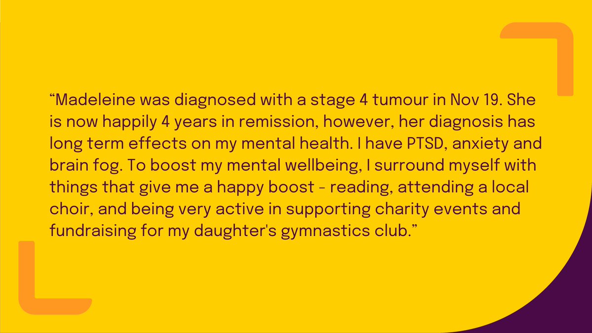 It’s #NationalMentalHealthAwarenessWeek. We've been hearing how parents affected by childhood cancer look after their mental health & what advice they would offer parents in the same situation. Is there any advice you would offer? Leave your thoughts in the comment section below.