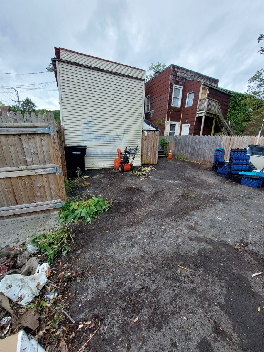 Quality of Life Action Task Force in North Central store on Glen and 7th Ave! Before and after! #troyny One house —one block at a time!