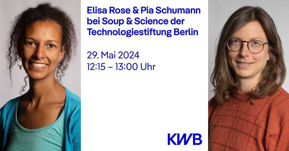 Elisa Rose und Pia Schumann leiten das Projekt #WaterMan zur Wasserwiederverwendung in der Ostseeregion. Am 29. Mai sind sie bei "Soup &amp; Science" von <a href="/TSBBerlin/">Technologiestiftung</a> im <a href="/rbb24/">rbb|24</a> Interview vor Publikum. Anmeldung und Suppe satt (und umsonst!) hier: doo.net/veranstaltung/…
🌊🌊🌊