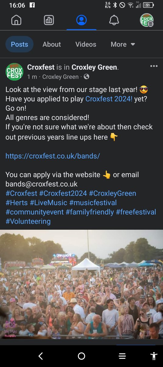 Apply! 😎

croxfest.co.uk/bands/

You can apply via the website 👆 or email bands@croxfest.co.uk
#Croxfest #Croxfest2024 #CroxleyGreen 
#Herts #LiveMusic #musicfestival #communityevent #familyfriendly #freefestival  #Volunteering