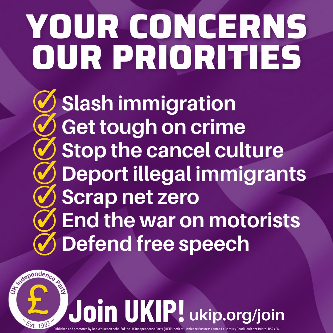 💯 Your concerns, our priorities! ▶️ #JoinUKIP at ukip.org/join