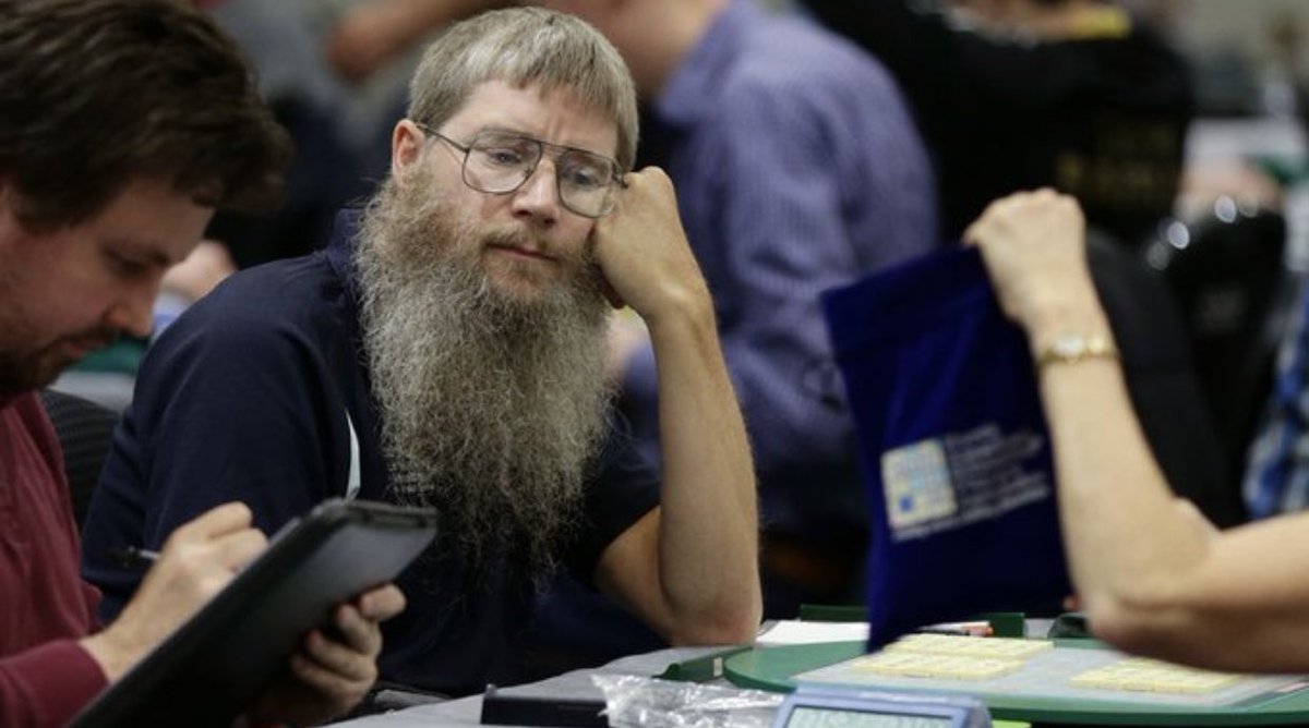 This is Nigel Richards A man from New Zealand who memorized every French word in the French scrabble dictionary and won the French Scrabble Championship without speaking any French