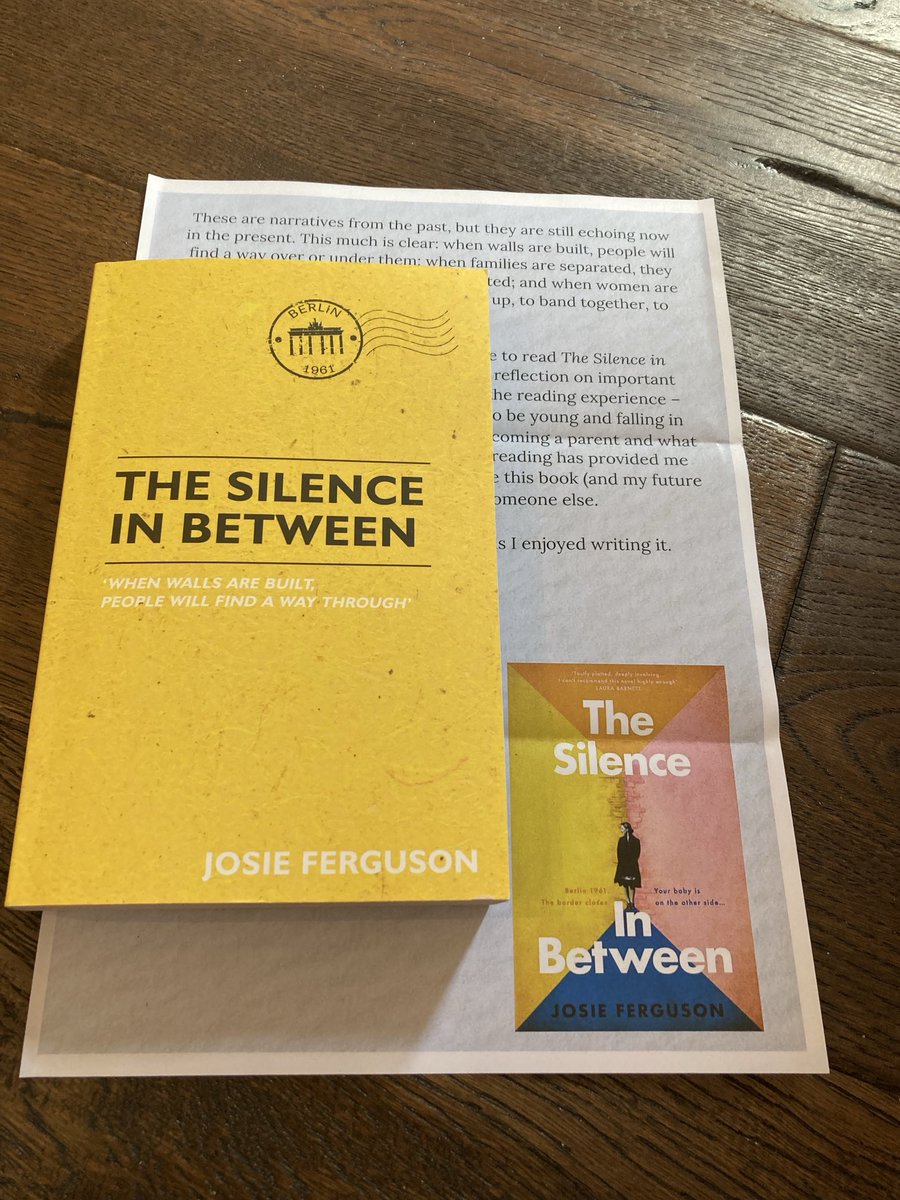 Did you hear me scream ⁦@KirstyDunseath⁩ ? Overjoyed that #TheSilenceInBetween #JosieFerguson has arrived! Thank you ⁦@DoubledayUK⁩