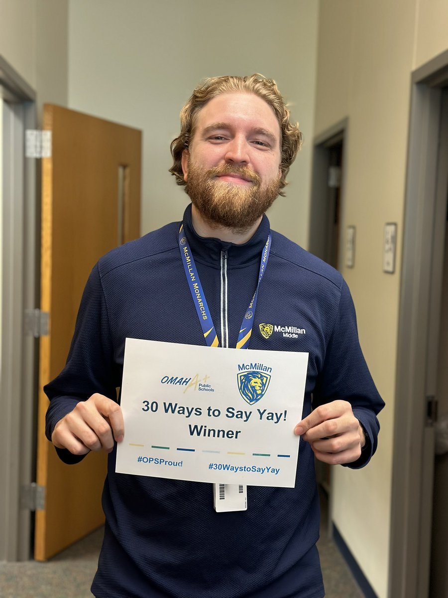 OPS_McMillan's tweet photo. #REAL_Joy #30WaystoSayYay Having a community partner like Mr. Keogh that is a consistent for our students, a friendly voice in the hallway, & a group or 1:1 support that our Ss need is truly special. We appreciate/thank you for your work each & every day!
#MonarchProud #OPSProud https://t.co/fZIBNrFafa