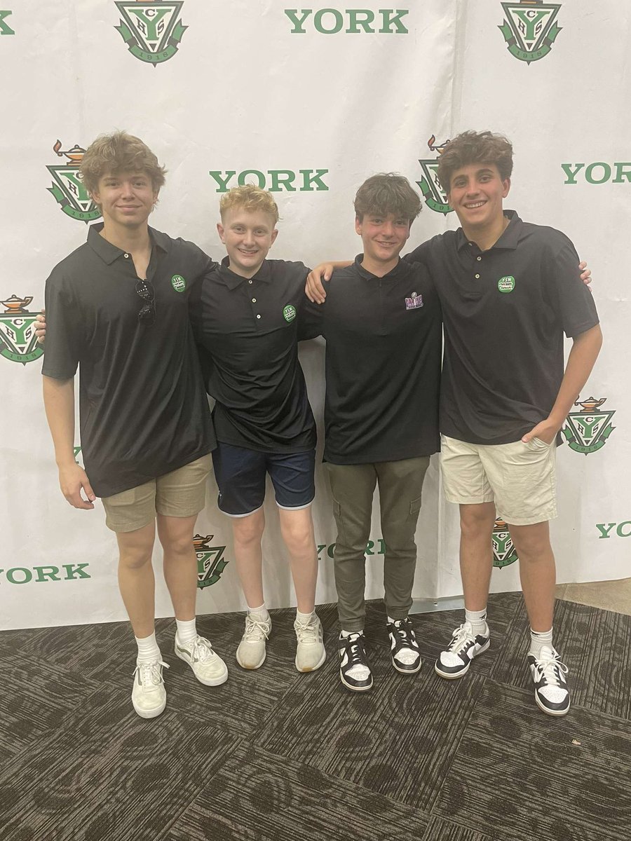 Last night we were recognized at the annual awards night for York sports. Thank you to all who made this possible. We are excited to finish up the spring season and get ready for the beginning of the next year!l.