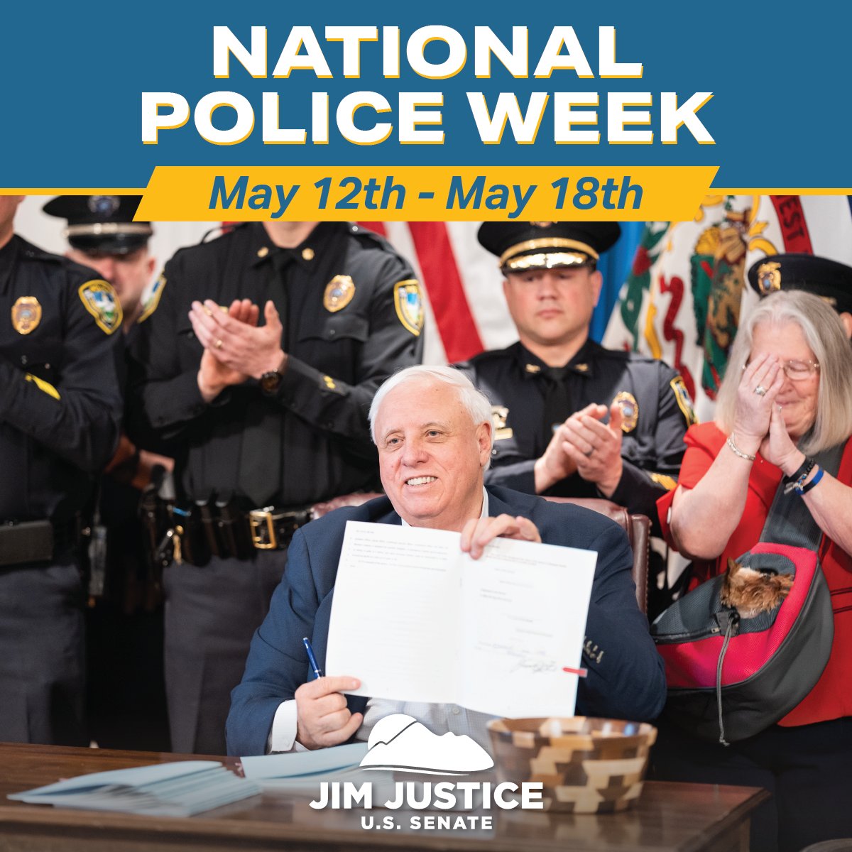 The brave men and women in law enforcement protect and serve in order to keep our communities safe. On this national police week, may we all take a moment to thank these heroes. I will always Back the Blue!