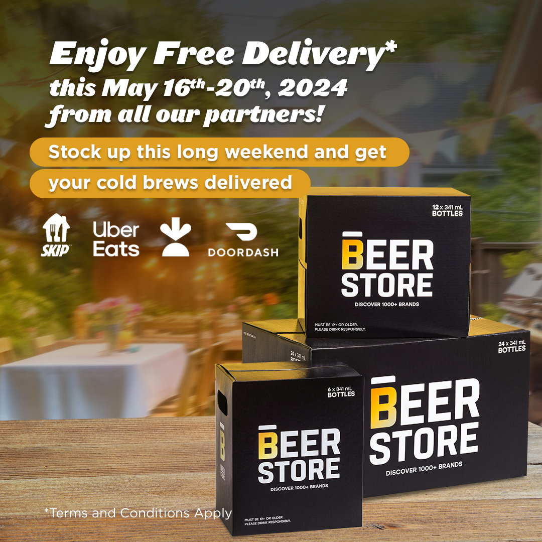Long weekend + beer + FREE* delivery. 🙌 Avoid the lines by opening your favourite delivery app and getting cold beer delivered right to your door. Terms and conditions apply.