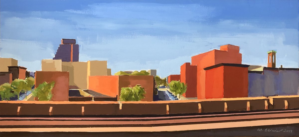 BoweryGallery's tweet photo. Monica Bernier
City Views

APRIL 23–MAY 18, 2024
Monica Bernier in conversation with sculptor Robert Braczyk
Saturday May 18, 3-4 pm

Show images
https://t.co/11hYgJnE7k

Hrs: 11am to 6pm Tue – Sat

East Harlem from the Train, 2019. Acrylic gouache, 9 3/4 × 21 in https://t.co/Df2TQb4rom