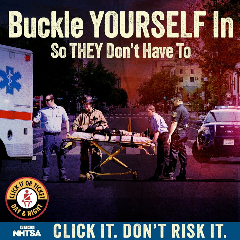 The Arlington County Police Department, in partnership with @NHTSAgov , is urging drivers to buckle up ahead of a national Click It or Ticket high-visibility seat belt enforcement effort. For additional campaign information, visit our Newsroom: arlingtonva.us/About-Arlingto…