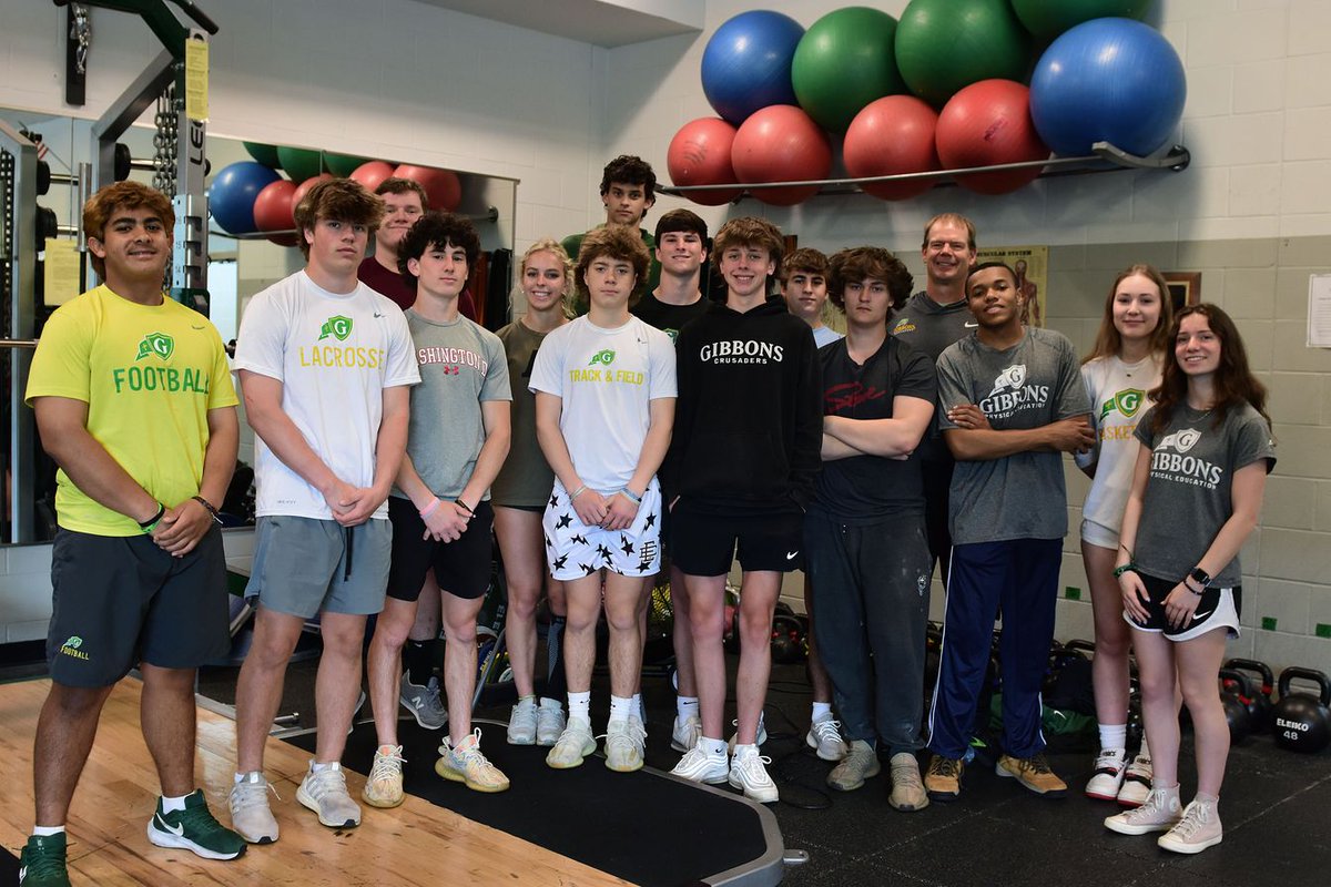 End of the year picture for 5th period Strength &amp; Conditioning with Mr. Morland.  One of the best classes I've ever had at Gibbons in 10 years with the Gibbons Female Athlete of the year representing us well!  #GibbonsSTRENGTH #GibbonsPE23