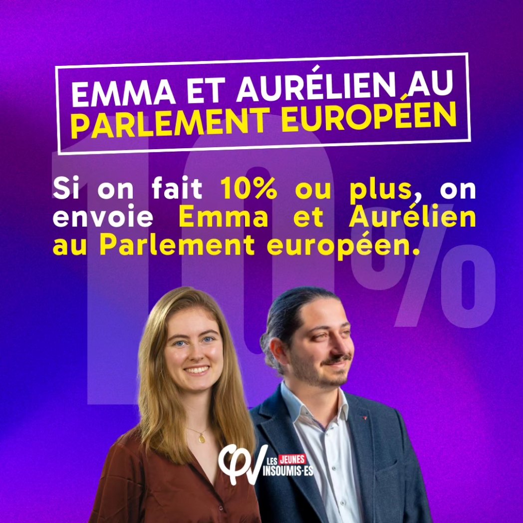 Les élections européennes, c'est 1 seul tour et c'est dans 3 semaines ! 🗳 Mettons 0/20 aux macronistes et à l'extrême droite avec l'#UnionPopulaire ! 🙌 Tout savoir sur les européennes du #9juin ⤵️