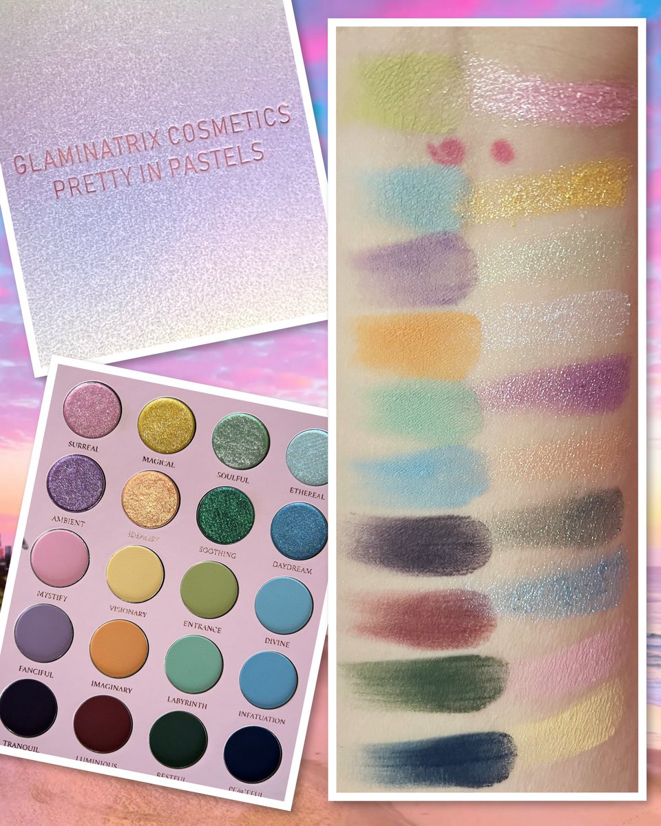 Swatches looking good, well pigmented #glaminatrix #pastel #4fBeauty