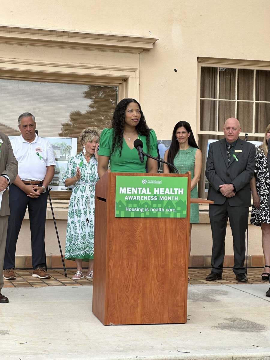 SHarrisFL's tweet photo. Participated in a press conference today hosted by @flbha_ at Boley Centers in Pinellas County in recognition of Mental Health Awareness Month. So grateful for the services provided by their members and their partnership in continuing to improve access to mental health services. https://t.co/qU6N55VS0e