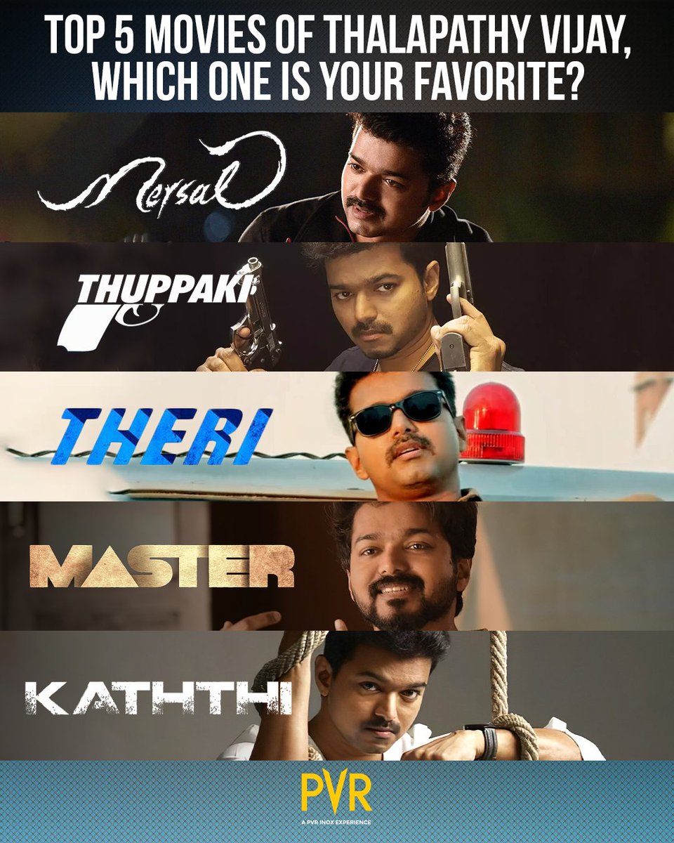 Experience action like never before with Thalapathy Vijay’s blockbuster hits! 🔥🎥Which of his movies gives you an extra adrenaline rush? Comment and let us know. . . . #ThalapathyVijay #Thuppaki #Theri #Master #Kaththi