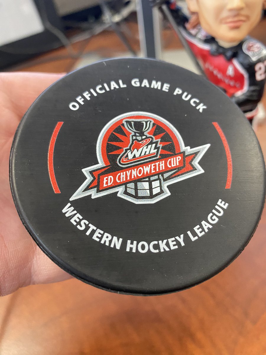 Thanks to @TheWHL commissioner for coming in today and dropping off an official game puck!