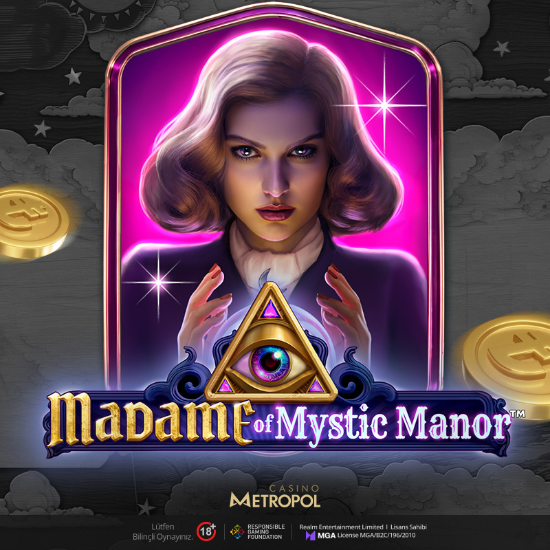 🎰 Heyecan verici bir haber! Haftanın en yeni slotu Madame Of Mystic Manor ile tanışın. Bahisinizin 5.000 katını Casino Metropol'de kazanın. Casino Metropol Giriş: bit.ly/3BIuxdY