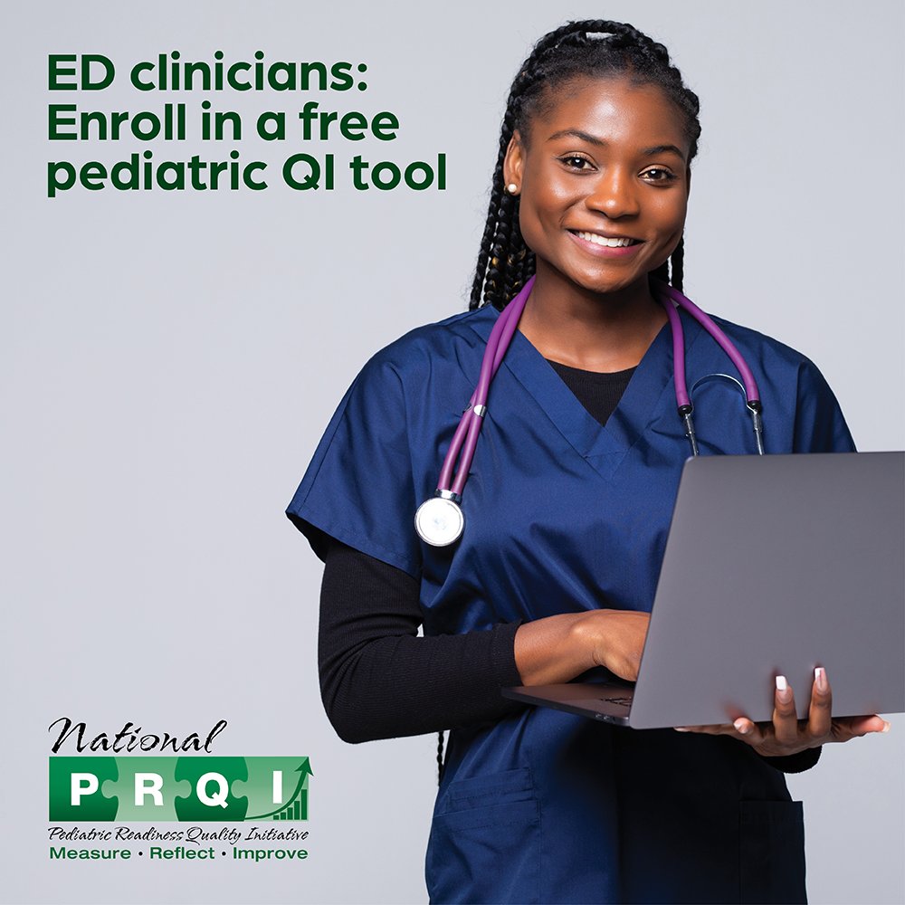 The National Pediatric Readiness Quality Initiative (NPRQI) is a free tool to help community and rural EDs improve pediatric care! Learn more: nprqi.org @acepnow @aaeminfo @enaorg @ruralhealth