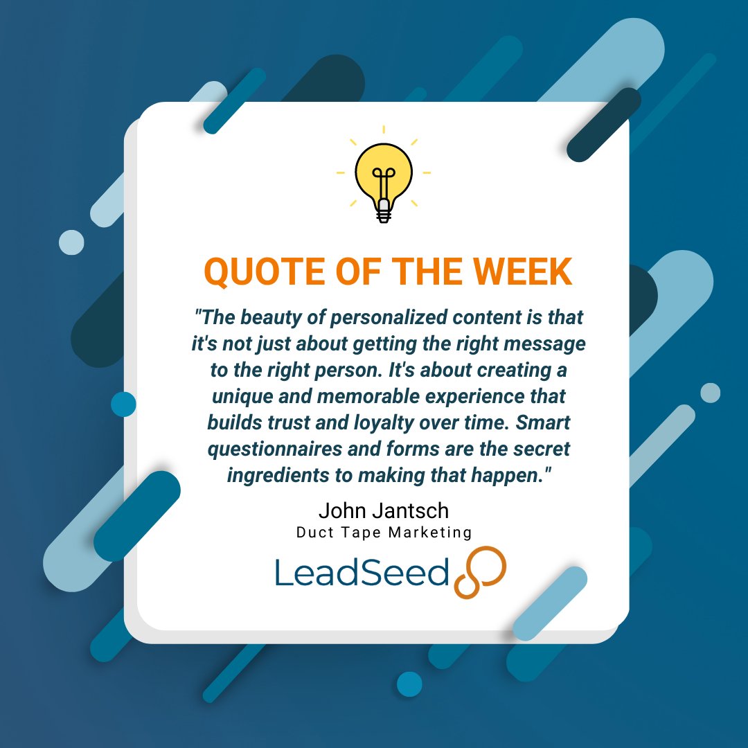 #QuoteOfTheWeek #B2Bmarketing
Nurture, Convert, and Flourish - visit our website: leadseed.io 🌱