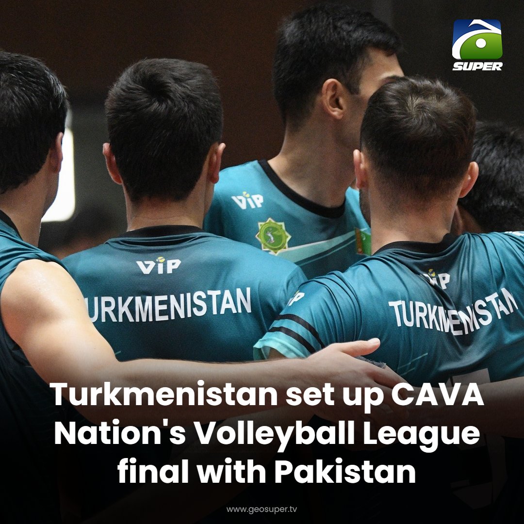 Turkmenistan claimed a decisive victory over Sri Lanka in their fifth match of CAVA Nation's Volleyball League Read more: geosuper.tv/latest/36166-t…