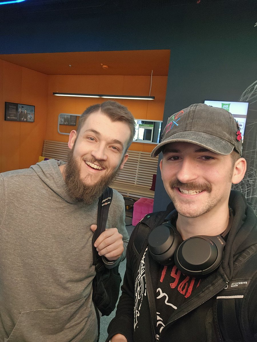 JacobSteve49905's tweet photo. Out here in Warsaw Poland courtesy of @11bitstudios to check out The Alters and Frostpunk 2 tomorrow!! Crazy hyped https://t.co/eQ27dyq55U