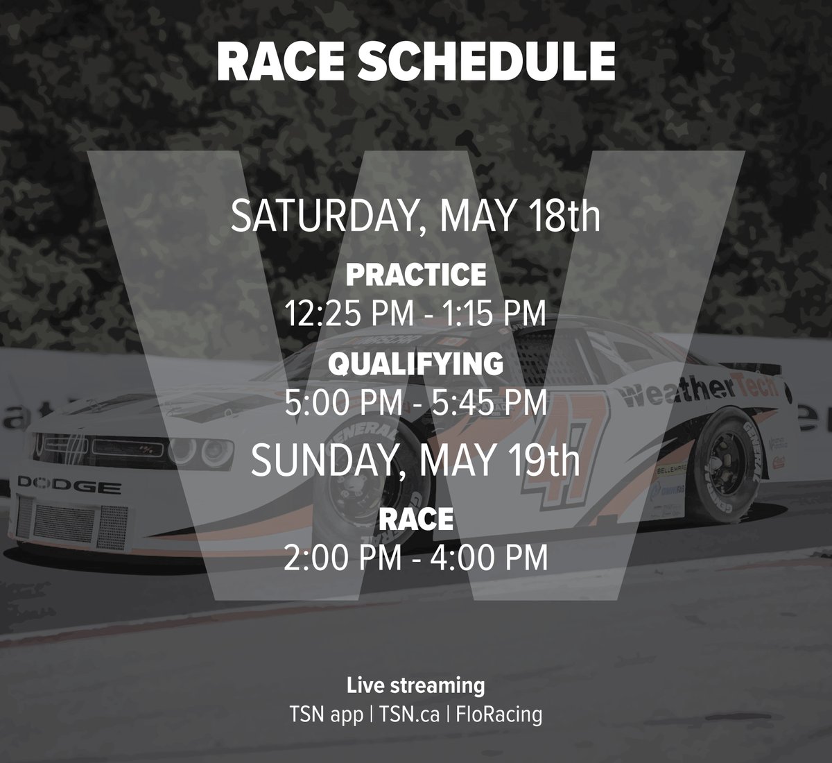weathertechca's tweet photo. Ready for the first race of the season 🏁
@DumoulinLP | @DumoulinDC | @NASCARPintys | @JarrettLDesigns
#weathertech #weathertechracing #NASCARCanada https://t.co/e3WTZOS9d3