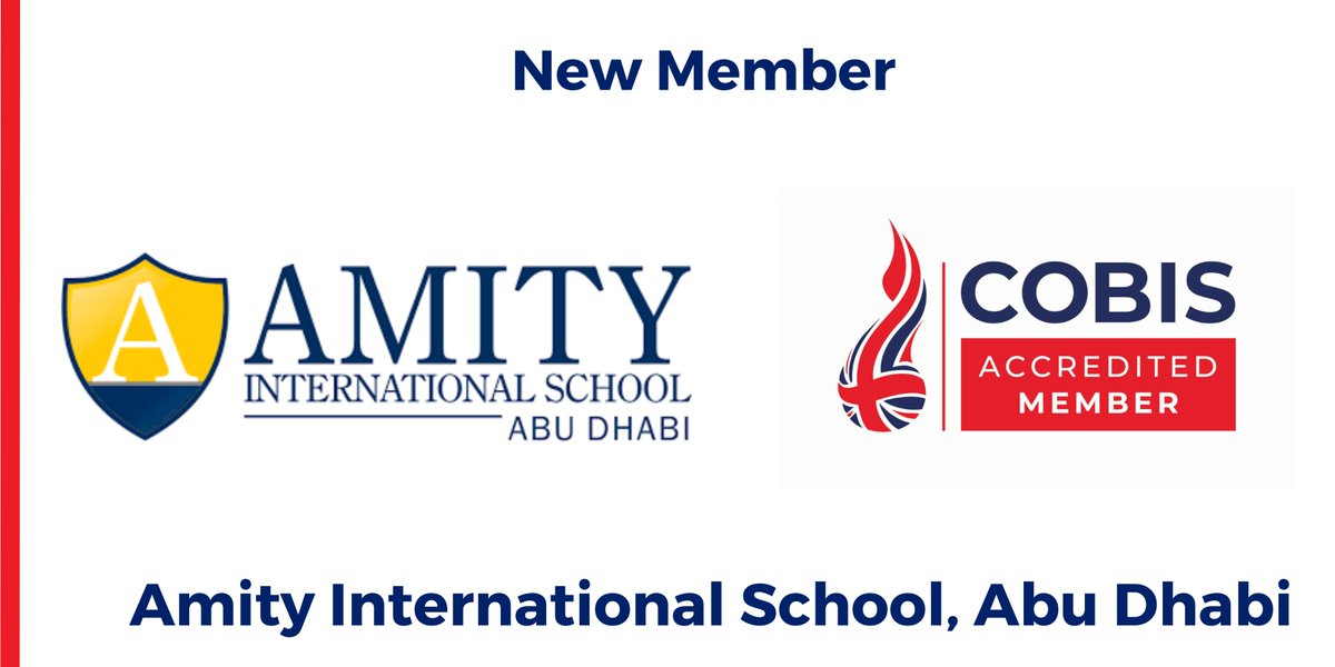 We’d like to welcome Amity International School, Abu Dhabi, who have been awarded COBIS Accredited Member (BSO) status! #COBISMember @AmityAbuDhabi