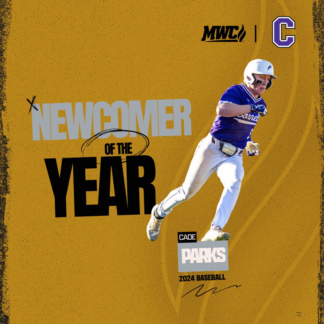 Midwest Conference (@mwcsports) on Twitter photo Congratulations to Cade Parks of Cornell College! Cade is the 2024 MWC Baseball Newcomer of the Year! <a href="/CornellRams/">Rams Athletics</a> Congratulations to Cade Parks of Cornell College! Cade is the 2024 MWC Baseball Newcomer of the Year! <a href="/CornellRams/">Rams Athletics</a>