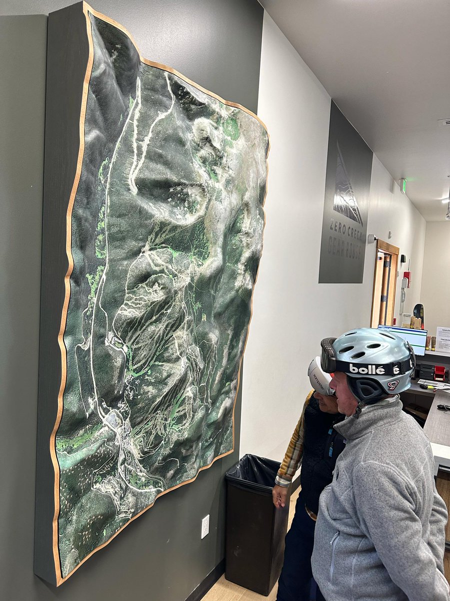 Check out this truly spectacular 3D topographical map commissioned by <a href="/ArtHouseDenver/">ArtHouse Design</a> depicting the overall area of the Winter Park resort in Colorado. The map was just installed as an interactive element in a new Ski/Snowboard shop called Zero Creek Gear house.