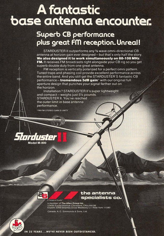 Antenna Specialist Starduster II CB Base Antenna