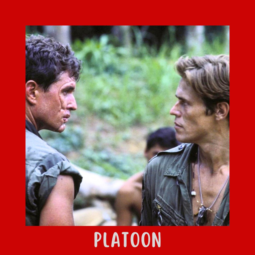 Platoon (1986) is next on our list of military films of the '80s! 🪖 #80smovies #movies #platoon #memorialday #80sfilms #films